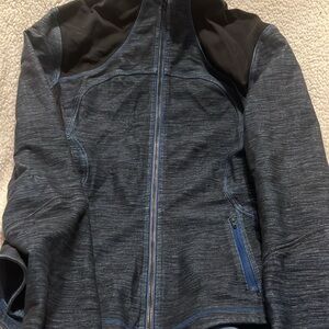 Athleta Black and Gray Zip-Up Jacket